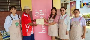 * Elebe Lifestyle's representative receiving the Certificate of Appreciation from the Chief of Kg. Beswok (One of the Indigenous Village under PSJKM's care)